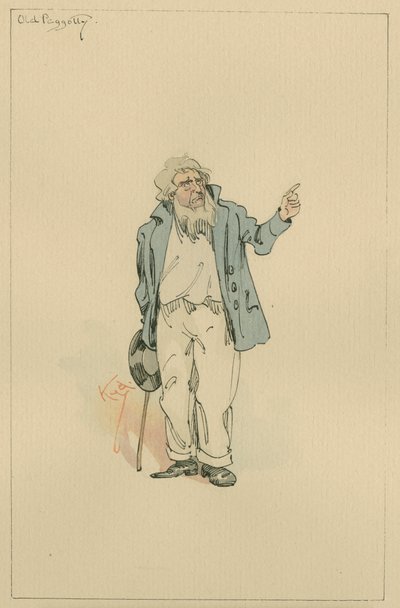 Vieux Peggotty, vers 1920s - Joseph Clayton Clarke
